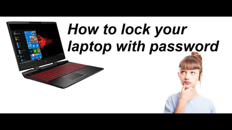 how to lock my laptop screen with password